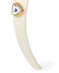 Girls Studded Heart Satin Headband