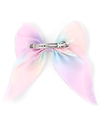 Girls Shimmer Bow Hair Clip 2-Pack