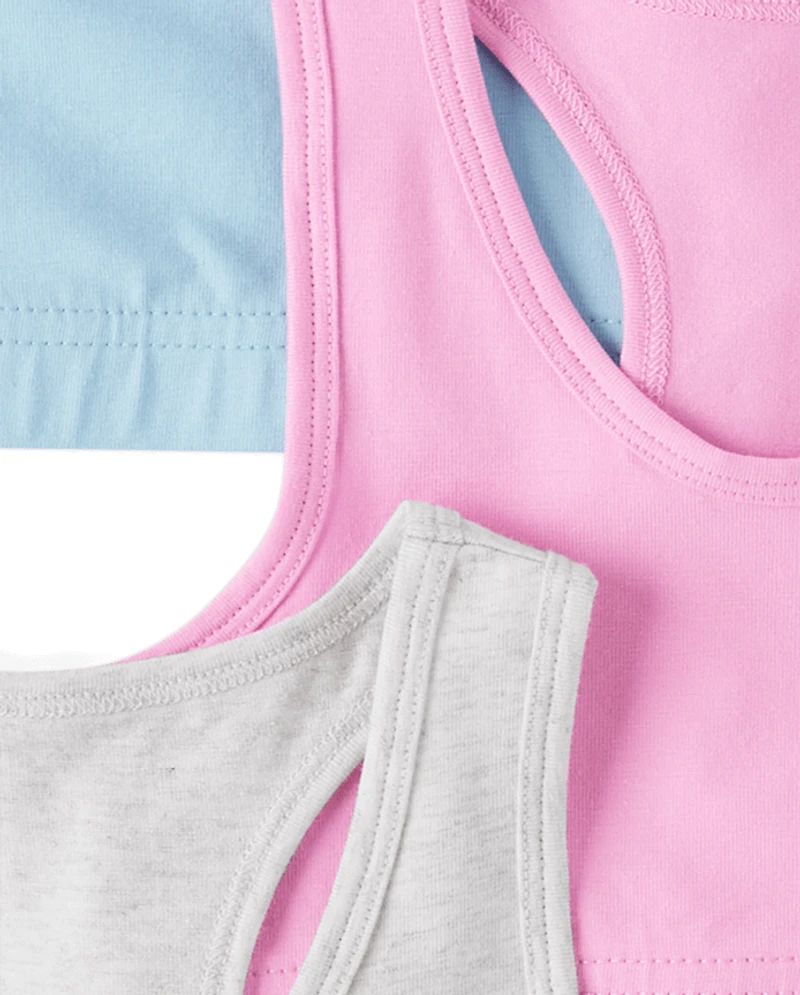 Girls Racerback Bralette 3-Pack