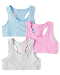 Girls Racerback Bralette 3-Pack