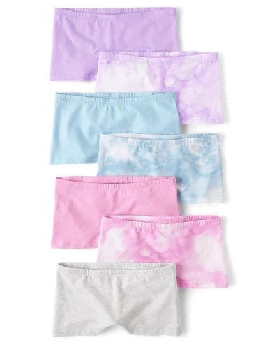 Girls Tie Dye Girl Short Underwear 7-Pack