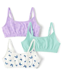 Girls Butterfly Bralette 3-Pack