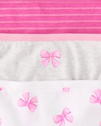 Toddler Girls Bow Brief Underwear 7-Pack