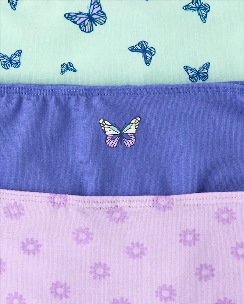 Girls Butterfly Bikini Underwear 7-Pack