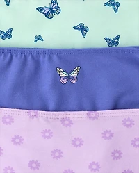 Girls Butterfly Bikini Underwear 7-Pack