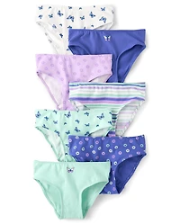 Lot de 7 culottes bikini papillon pour filles