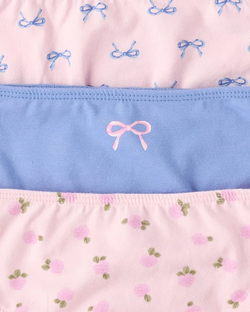 Girls Bow Bikini Underwear 7-Pack