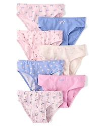Girls Bow Bikini Underwear 7-Pack