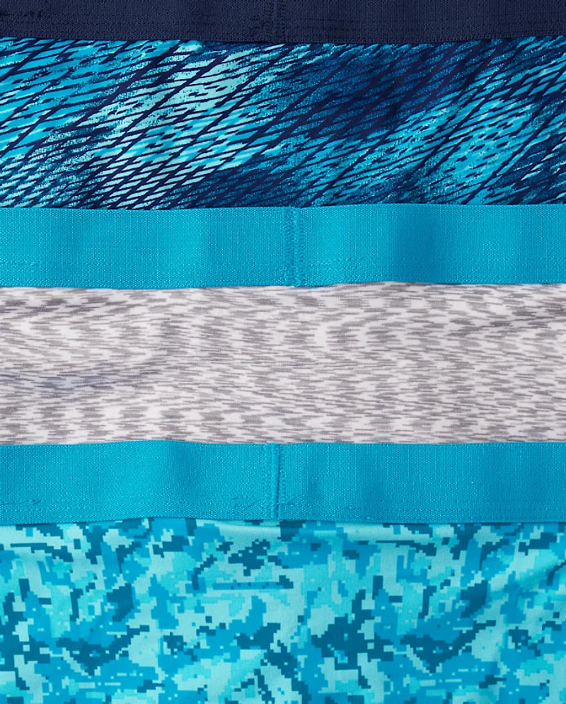 Boys Print Performance Boxer Brief Underwear 5-Pack