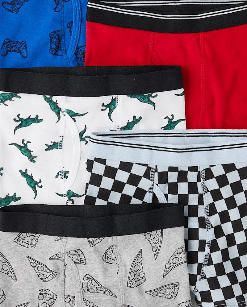 Lot de 5 boxers pour garçons gamers