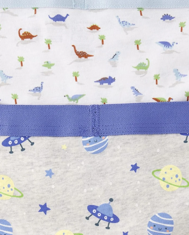 Toddler Boys Space Brief Underwear 7-Pack