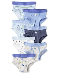 Toddler Boys Space Brief Underwear 7-Pack