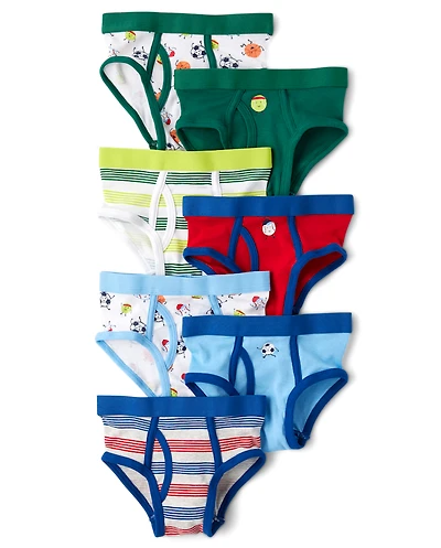Toddler Boys Sports Brief Underwear 7-Pack