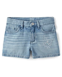 Short en jean Kuromi™ à strass pour filles