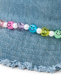 Bob en jean à perles pour filles