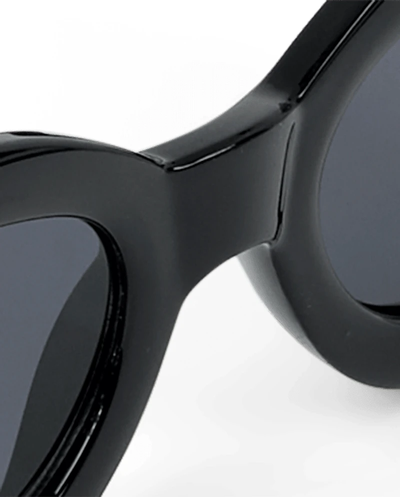 Girls Rhinestone Oval Sunglasses