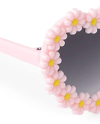 Toddler Girl Floral Heart Sunglasses