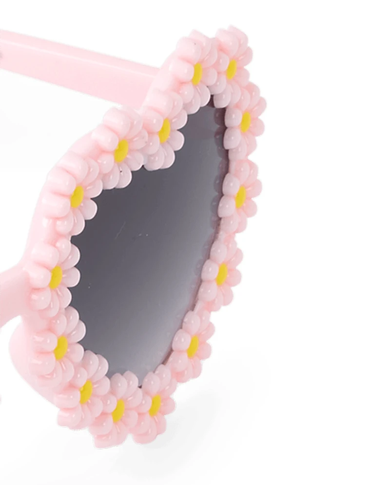 Toddler Girl Floral Heart Sunglasses