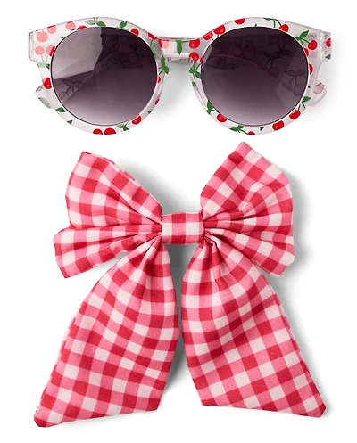 Ensemble d'accessoires cerise 2 pièces pour petites filles