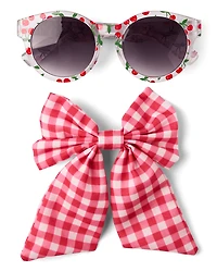 Ensemble d'accessoires cerise 2 pièces pour petites filles