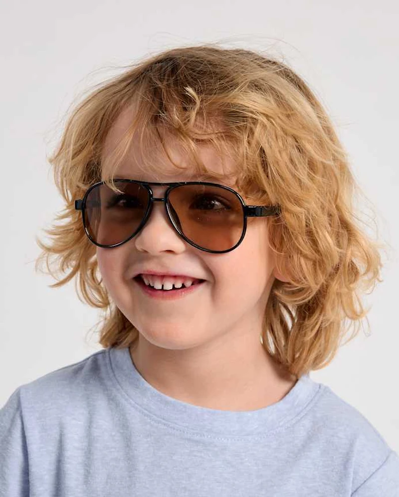 Toddler Boys Double Bar Aviator Sunglasses