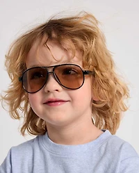 Toddler Boys Double Bar Aviator Sunglasses