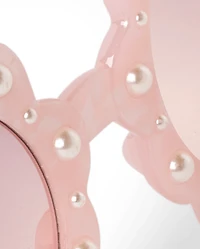 Girls Faux Pearl Flower Sunglasses