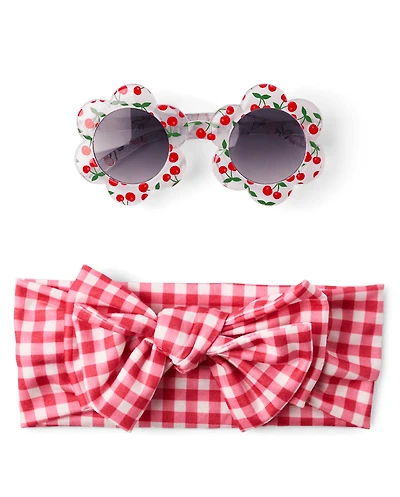 Ensemble d'accessoires floraux 2 pièces pour bébé fille