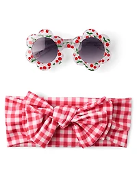 Ensemble d'accessoires floraux 2 pièces pour bébé fille