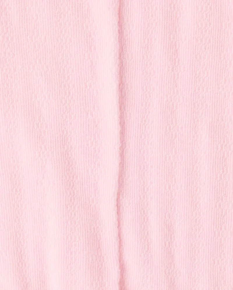 Toddler Girls Floral Pointelle Tights 2-Pack