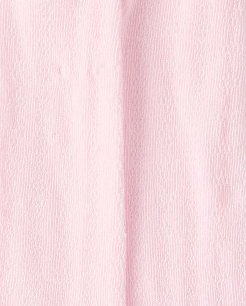 Baby Girls Floral Pointelle Tights 2-Pack