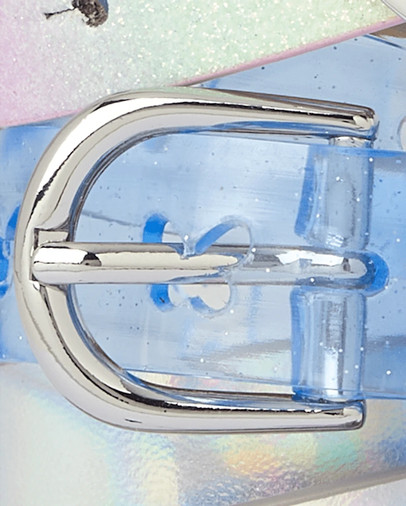 Girls Glitter Heart Belt 3-Pack