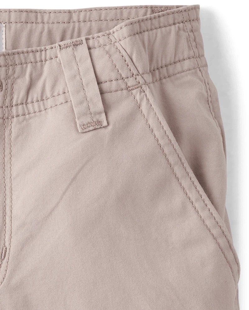 Girls Above Knee Cargo Shorts