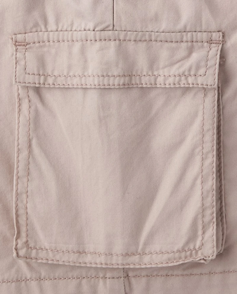 Girls Above Knee Cargo Shorts