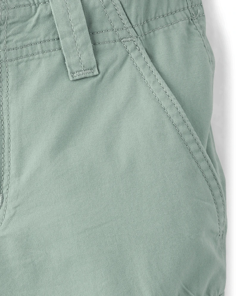 Girls Above Knee Cargo Shorts