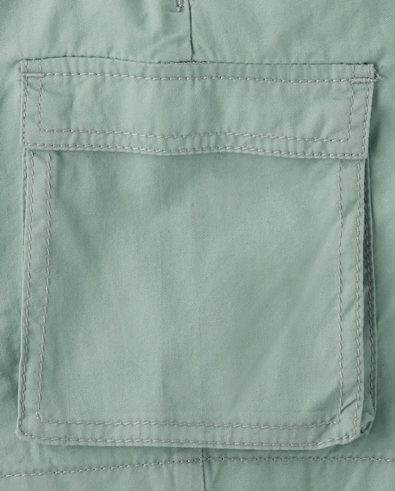 Girls Above Knee Cargo Shorts