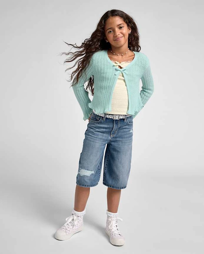 Kids Ripped Denim Jorts