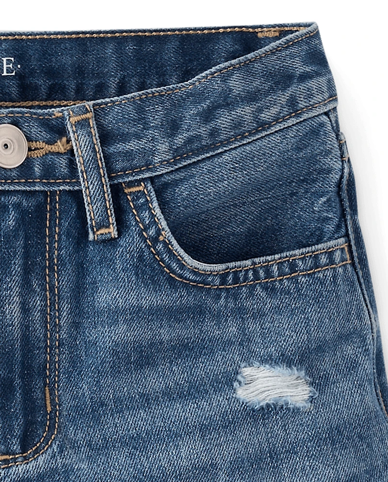 Short en jean déchiré pour enfants