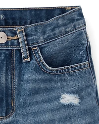 Short en jean déchiré pour enfants