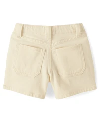 Girls Utility Baggy Denim Shorts