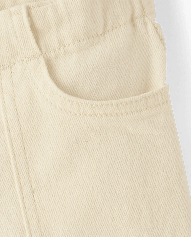 Girls Utility Baggy Denim Shorts