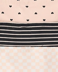 Girls Leopard Hipster Underwear 7-Pack