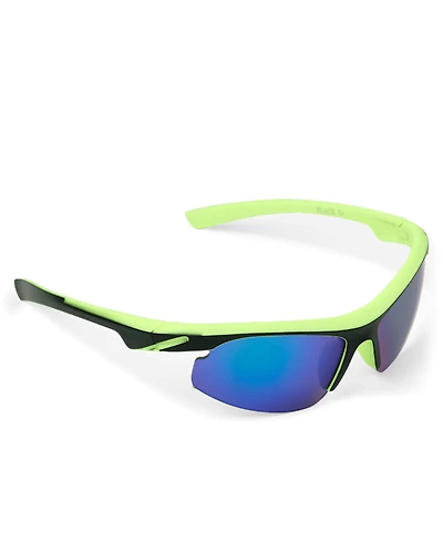 Lunettes de soleil de sport colorblock pour garçons