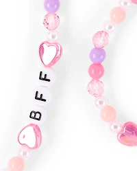 Girls Beaded BFF 4-Piece Jewelry Set