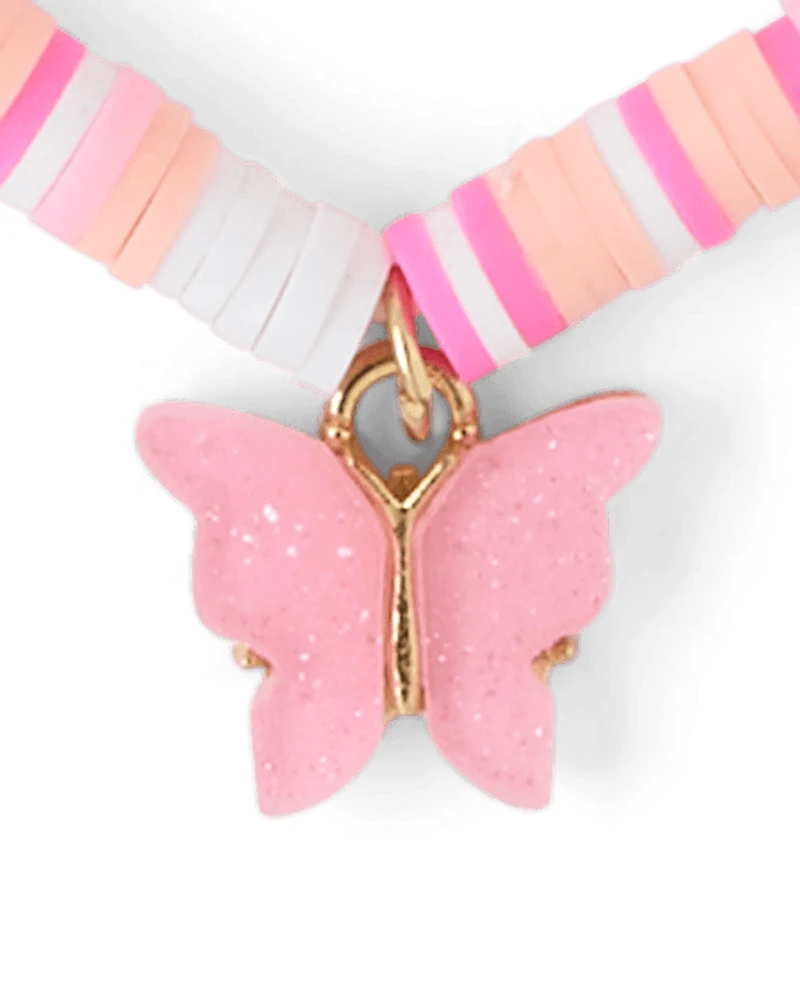 Girls Butterfly 3-Piece Jewelry Set