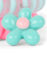 Girls Flower Coil Bracelet 4-Pack