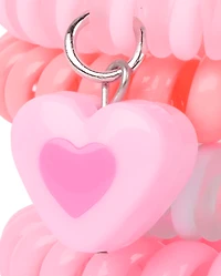 Girls Flower Coil Bracelet 4-Pack