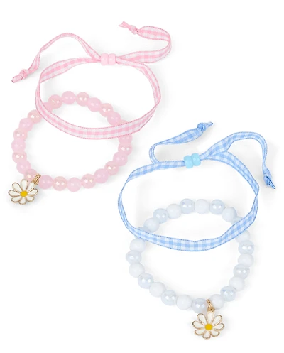 Girls Gingham Bracelet 4-Pack