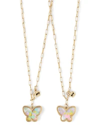 Girls Shakey Butterfly BFF Necklace 2-Pack
