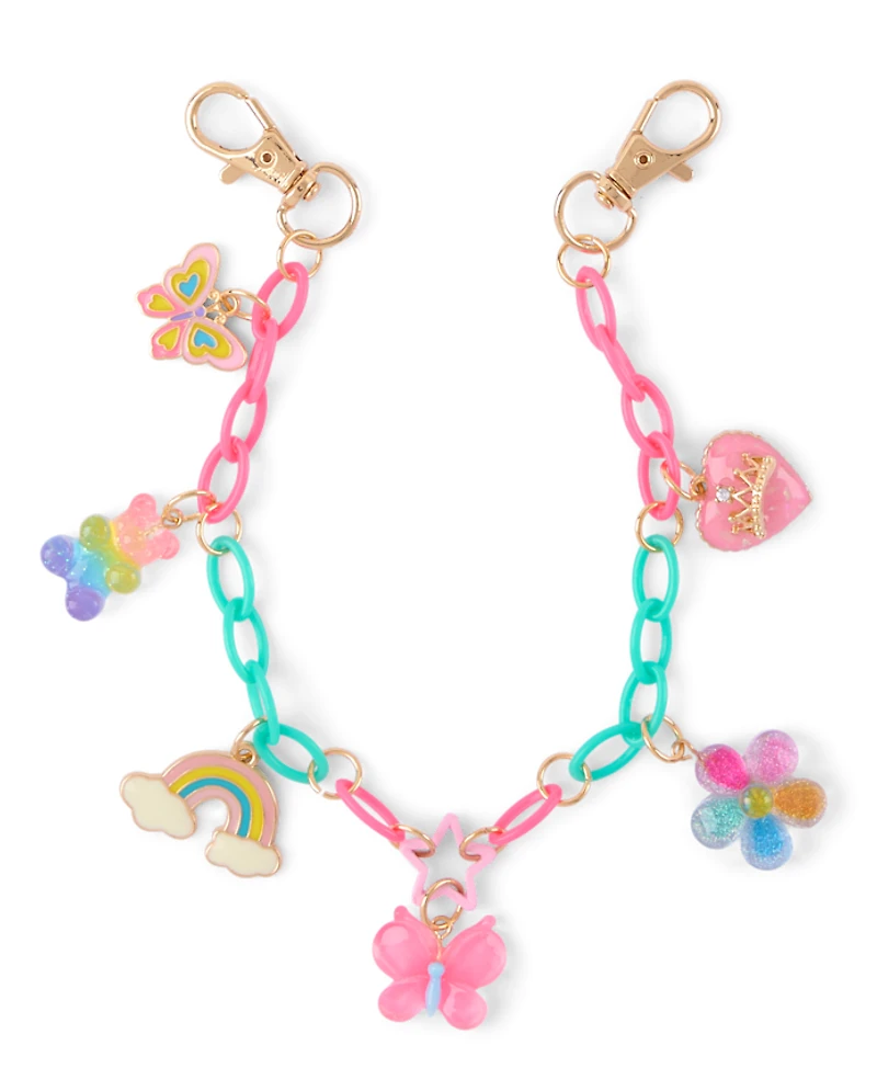 Girls Butterfly Bag Charm